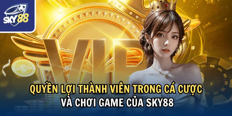 Quyền lợi thành viên trong cá cược và chơi game của Sky88